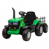 Tractor electric Premier Hercules, 12V, roti cauciuc EVA, verde