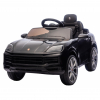 Masinuta electrica Premier Porsche Cayenne E-Hybrid Coupe, 12V, roti plastic, scaun piele ecologica, negru