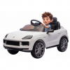 Masinuta electrica Premier Porsche Cayenne E-Hybrid Coupe, 12V, scaun piele ecologica, alb
