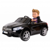 Masinuta electrica Premier Mercedes SL500, 12V, roti cauciuc EVA, scaun piele ecologica, negru
