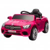 Masinuta electrica Premier Mercedes SL500, 12V, roti cauciuc EVA, scaun piele ecologica, roz