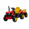 Tractor electric Premier Hercules, 12V, roti cauciuc EVA, rosu