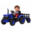 Tractor electric Premier Hercules, 12V, roti cauciuc EVA, albastru