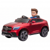 Masinuta electrica Premier Mercedes GLC Concept Coupe Facelift, 12V, roti cauciuc EVA, scaun piele ecologica, visiniu