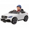 Masinuta electrica Premier Mercedes GLC Concept Coupe Facelift, 12V, roti cauciuc EVA, scaun piele ecologica, alb