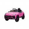 Masinuta electrica Lamborghini Urus, 12V, roti cauciuc EVA, scaun piele ecologica, roz