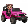 Masinuta electrica 4x4 Premier Jeep Wrangler Rubicon, 24V, 4x200W, roti cauciuc EVA, scaun piele ecologica, roz