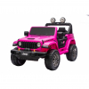 Masinuta electrica 4x4 Premier Jeep Wrangler Rubicon, 24V, 4x200W, roti cauciuc EVA, scaun piele ecologica, roz