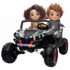 Buggy electric pentru 2 copii Premier 4x4 Superstar, cu 2 baterii, roti cauciuc EVA, scaun piele ecologica, camuflaj
