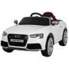 Masinuta electrica Premier Audi RS5, 12V, roti cauciuc EVA, scaun piele ecologica, alba