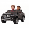 Masinuta electrica 4 x 4 Premier Mercedes X-Class, 12V, roti cauciuc EVA, scaun piele ecologica, negru