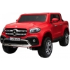 Masinuta electrica 4 x 4 Premier Mercedes X-Class, 12V, ecran LCD, MP4, roti cauciuc EVA, scaun piele ecologica, rosu