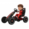 Kart Abarth negru cu pedale pentru copii