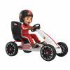 Kart Abarth alb cu pedale pentru copii